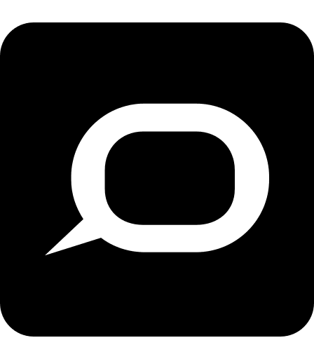 Square Conversation Bubble Free Open-Source SVG Icon (Academicons)