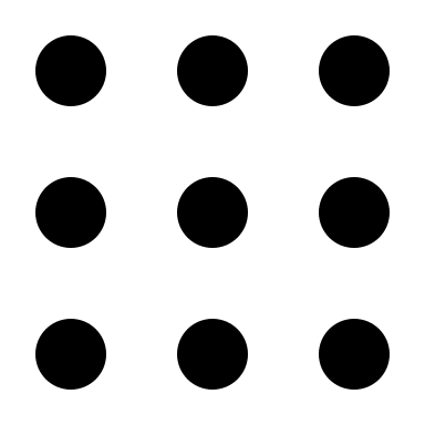 Filled Dot Grid Design (Akar Icons) Free Open-Source SVG Icon (Akar Icons)