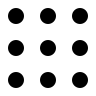 Filled Dot Grid Design (Akar Icons) Free Open-Source SVG Icon