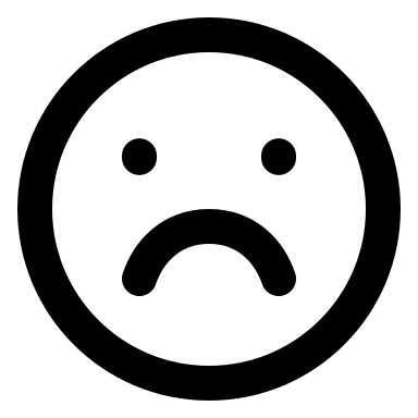 Sad Face Emotion Free Open-Source SVG Icon (Akar Icons)