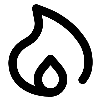 Fire Element Symbol Free Open-Source SVG Icon (Akar Icons)