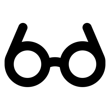 Eyeglasses (Akar Icons) Free Open-Source SVG Icon (Akar Icons)