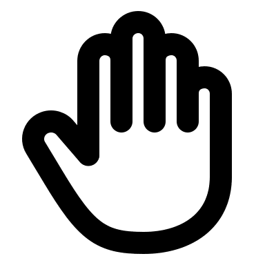 Hand Gesture Free Open-Source SVG Icon (Akar Icons)