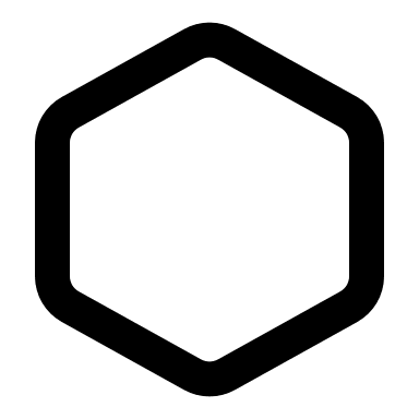 Hexagon Shape Free Open-Source SVG Icon (Akar Icons)