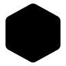 Filled Hexagon Shape (Akar Icons) Free Open-Source SVG Icon