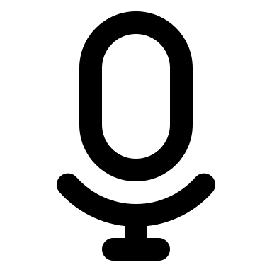 Microphone Device Free Open-Source SVG Icon (Akar Icons)