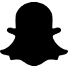 Snapchat Application Logo (Filled) Free Open-Source SVG Icon