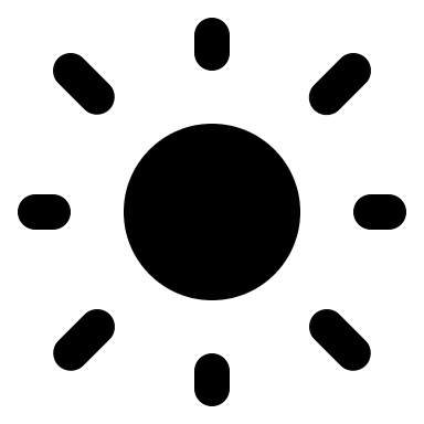 Filled Sun Symbol (Akar Icons) Free Open-Source SVG Icon (Akar Icons)