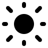 Filled Sun Symbol (Akar Icons) Free Open-Source SVG Icon