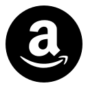 Amazon Logo in Circular Shape (Filled) Free Open-Source SVG Icon