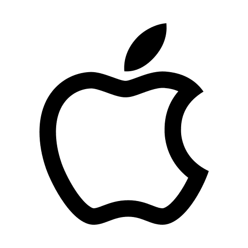 Apple Logo (Outlined) Free Open-Source SVG Icon (Ant Design Icons)