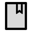 Two-Tone Book Free Open-Source SVG Icon