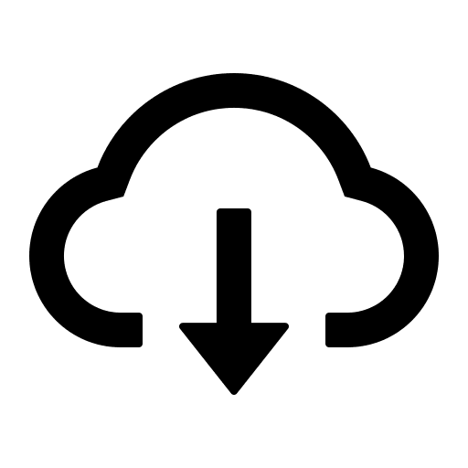 Cloud Download (Outlined) Free Open-Source SVG Icon (Ant Design Icons)