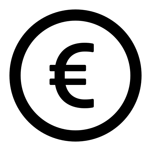 Euro Currency Symbol (Outlined) Free Open-Source SVG Icon (Ant Design Icons)