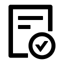 File Successfully Completed (Outlined) Free Open-Source SVG Icon