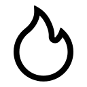 Outlined Fire Symbol Free Open-Source SVG Icon