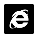 Internet Explorer Square Logo (Filled) Free Open-Source SVG Icon