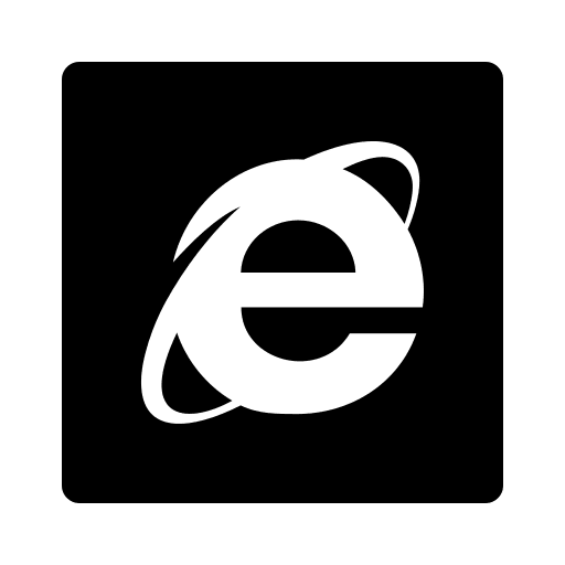 Internet Explorer Square Logo (Filled) Free Open-Source SVG Icon (Ant Design Icons)