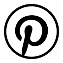 Pinterest Logo (Outlined) Free Open-Source SVG Icon