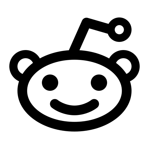 Reddit Logo (Outlined) Free Open-Source SVG Icon (Ant Design Icons)