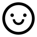 Outlined Smile Emotion Free Open-Source SVG Icon