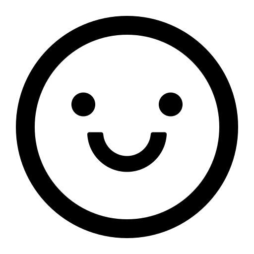 Outlined Smile Emotion Free Open-Source SVG Icon (Ant Design Icons)