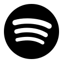 Spotify Music Streaming Service Logo (Filled) Free Open-Source SVG Icon