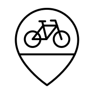 Bike Location Marker Free Open-Source SVG Icon