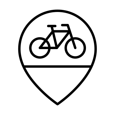 Bike Location Marker Free Open-Source SVG Icon (Arcticons)