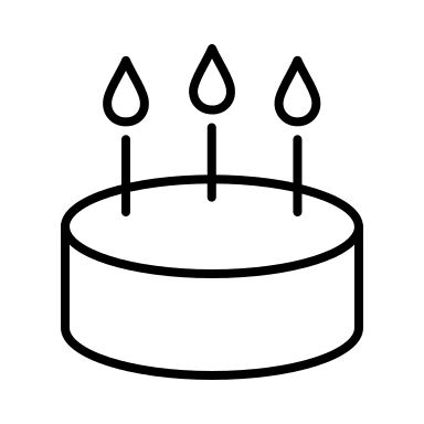 Birthday Adapter Free Open-Source SVG Icon (Arcticons)