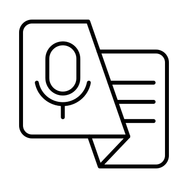 Live Transcribe Feature Free Open-Source SVG Icon (Arcticons)