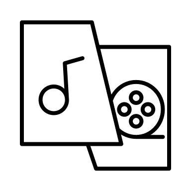 Video to Audio Converter Free Open-Source SVG Icon (Arcticons)
