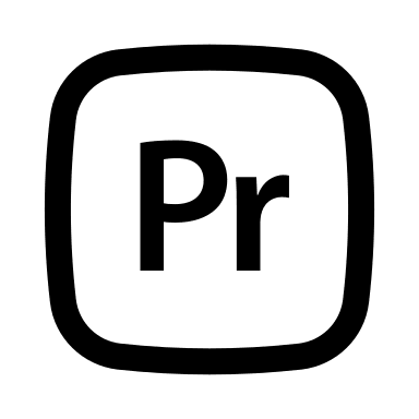 Adobe Premiere Video Editing Software (Outline) Free Open-Source SVG Icon (Basil)