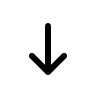 Downward Arrow (Outline) Free Open-Source SVG Icon