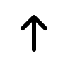 Upward Arrow (Outline) Free Open-Source SVG Icon