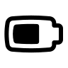 Most Efficient Battery Indicator (Outline) Free Open-Source SVG Icon