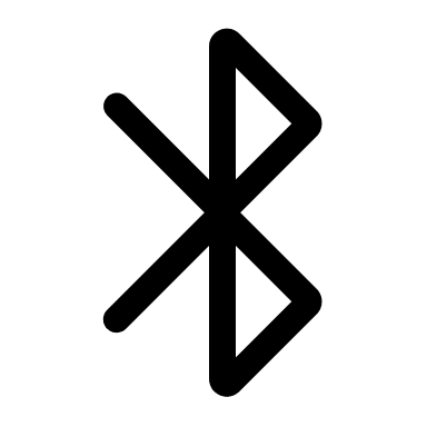 Bluetooth Technology Symbol (Outline) Free Open-Source SVG Icon (Basil)