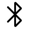 Bluetooth Technology Symbol (Outline) Free Open-Source SVG Icon