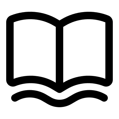 Open Book (Outline) Free Open-Source SVG Icon (Basil)