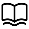 Open Book (Outline) Free Open-Source SVG Icon