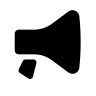 Bullhorn Megaphone (Solid) Free Open-Source SVG Icon