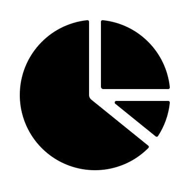 Pie Chart (Solid) Free Open-Source SVG Icon (Basil)