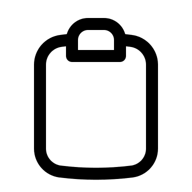 Clipboard Document (Outline) Free Open-Source SVG Icon (Basil)