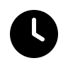 Solid Clock Design (Filled) Free Open-Source SVG Icon