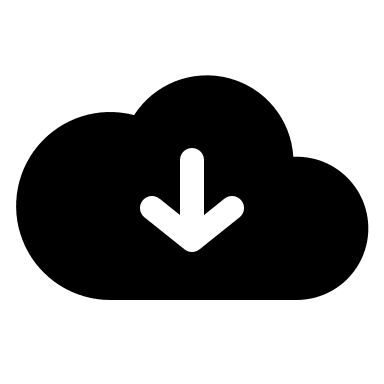 Cloud Download (Solid) Free Open-Source SVG Icon (Basil)