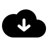 Cloud Download (Solid) Free Open-Source SVG Icon