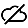 Cloud Off (Outline) Free Open-Source SVG Icon