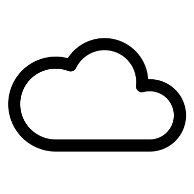 Cloud (Outline) Free Open-Source SVG Icon (Basil)