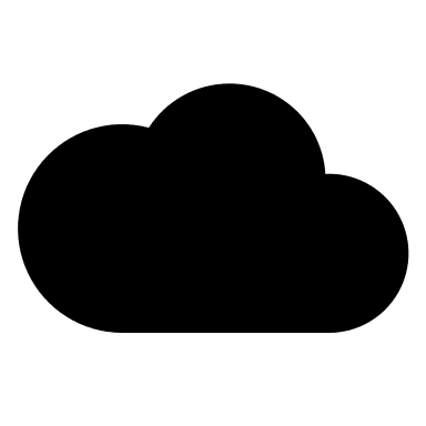 Solid Cloud Shape (Basil) Free Open-Source SVG Icon (Basil)