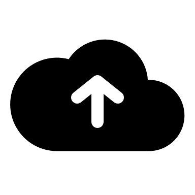 Cloud Upload (Solid) Free Open-Source SVG Icon (Basil)